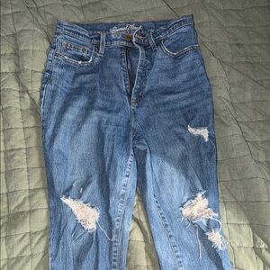 Universal Thread Blue Distressed Boyfriend Jeans